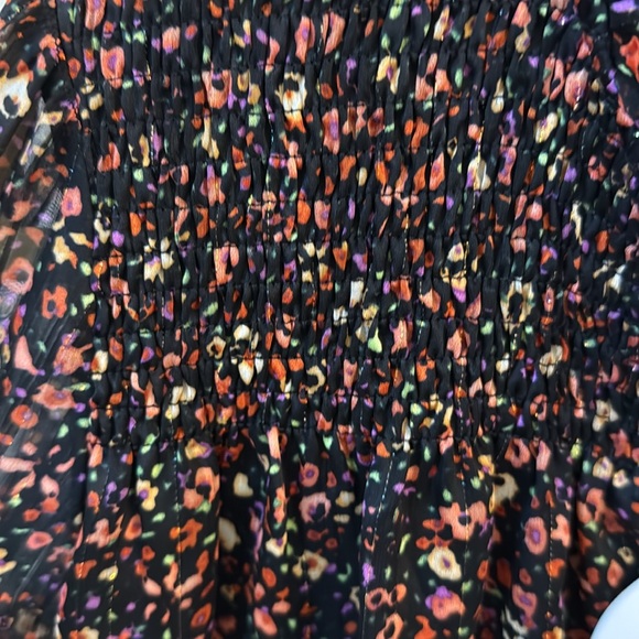 BuddyLove black floral long sleeve blouse - Picture 3 of 4